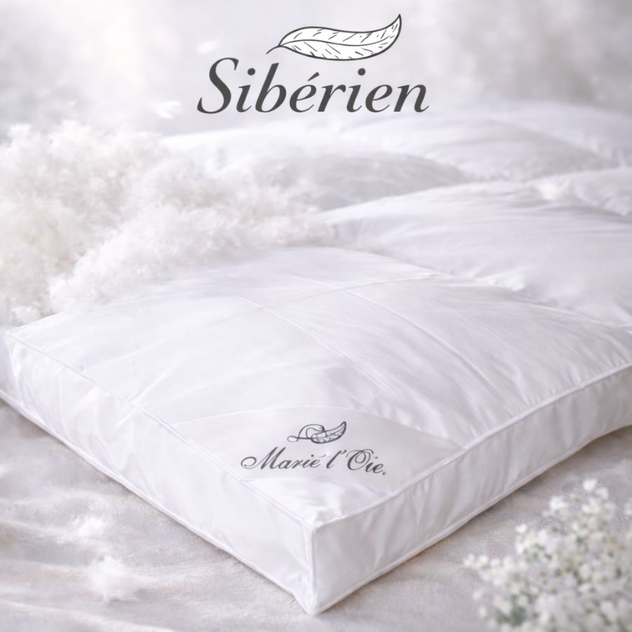 Siberien canadien white down duvet  ”Marie L’Oie”