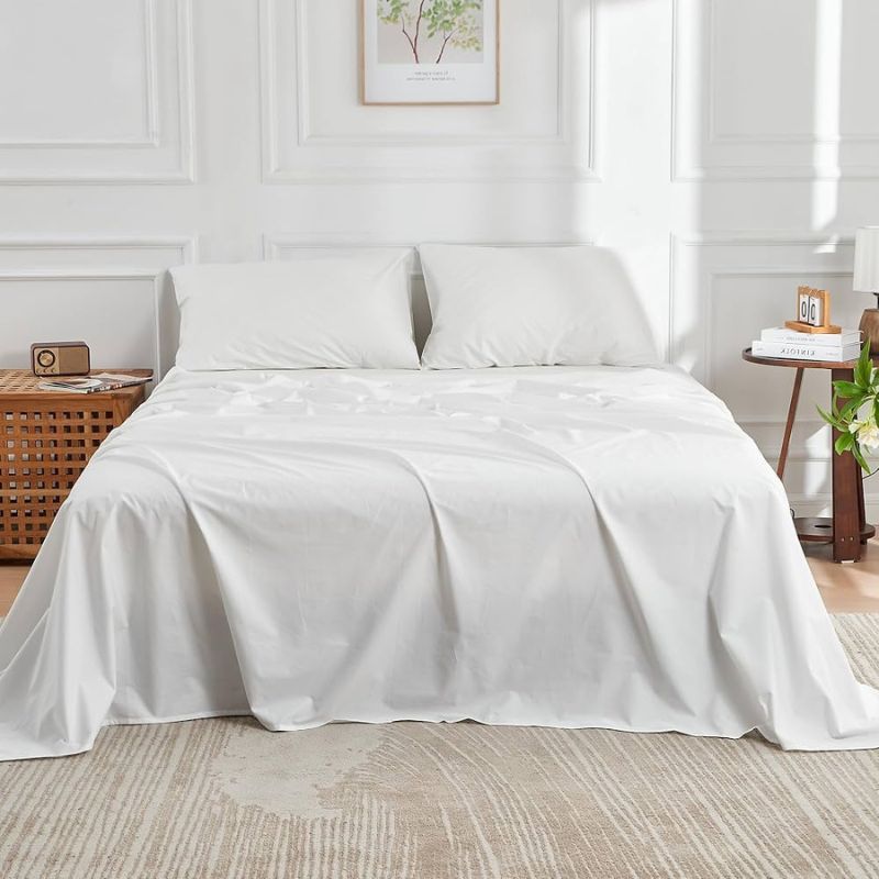 Draps Louxor percale Bamboo/Coton Égyptien Fait Au Québec