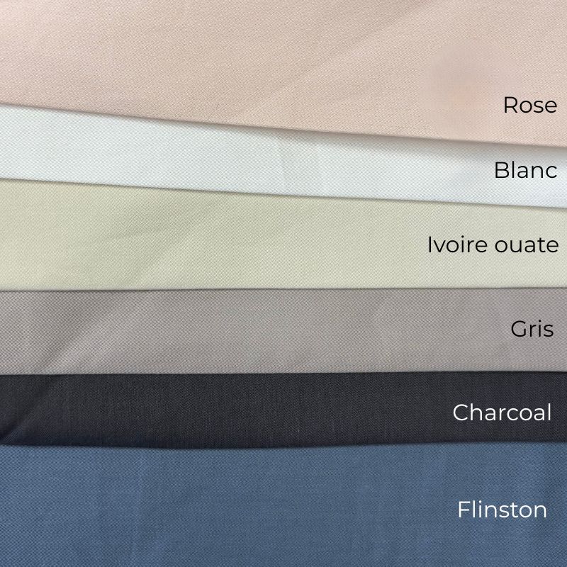 Draps Louxor percale Bamboo/Coton Égyptien Fait Au Québec