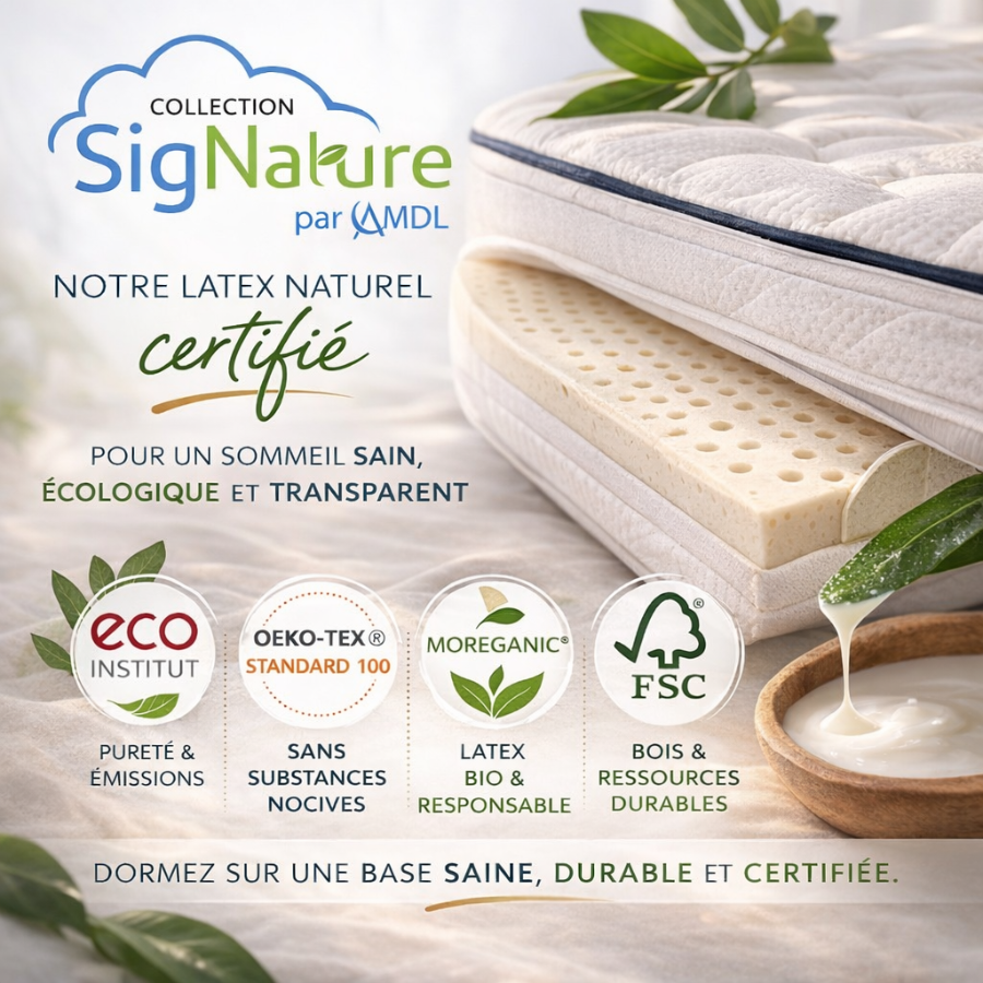 Matelas SigNature Zen latex éco
