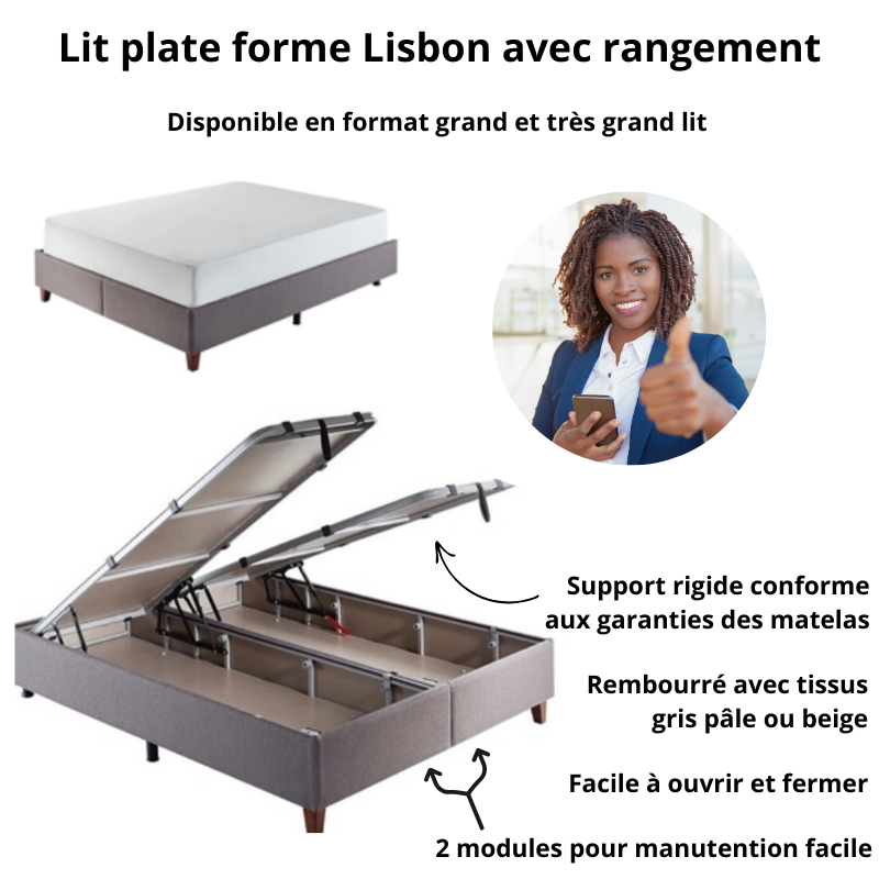 Lisbon flatbed with storage