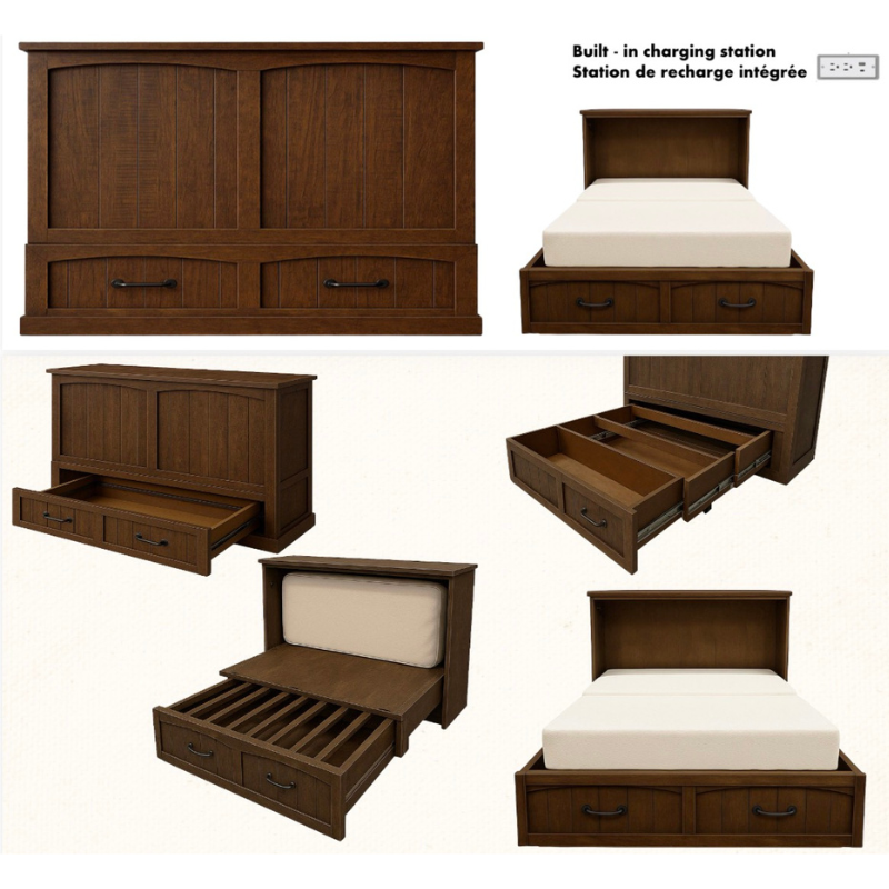 Lit cabinet bed style country